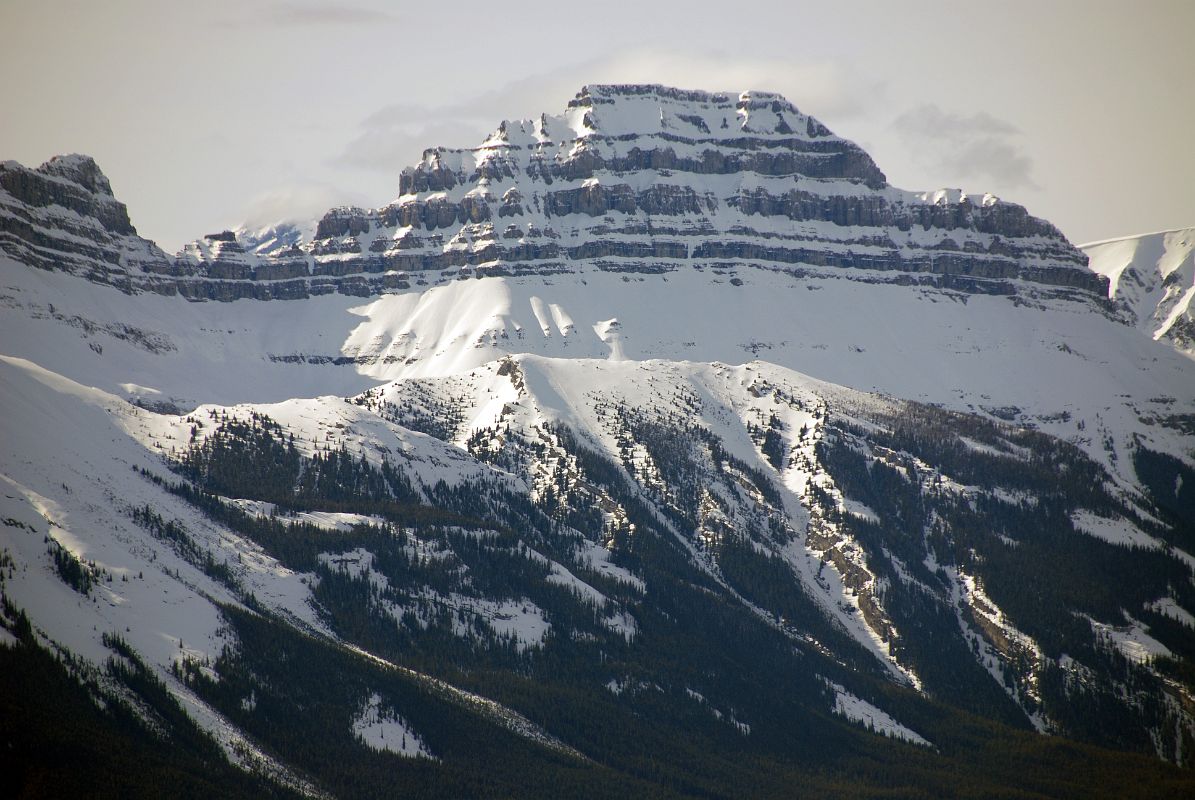 33 Pilot Mountain Close Up From Sulphur Mountain At Top Of Banff Gondola In Winter